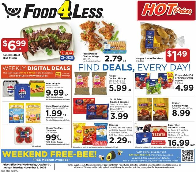 Catalogue Food 4 Less from 10/30/2024