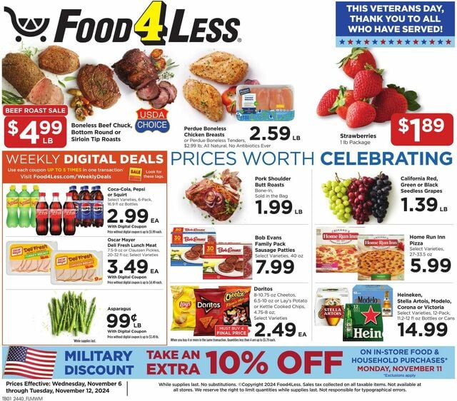 Catalogue Food 4 Less from 11/06/2024