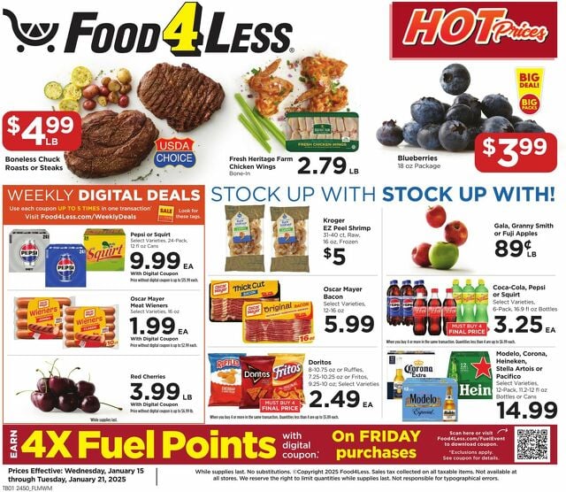 Catalogue Food 4 Less from 01/15/2025