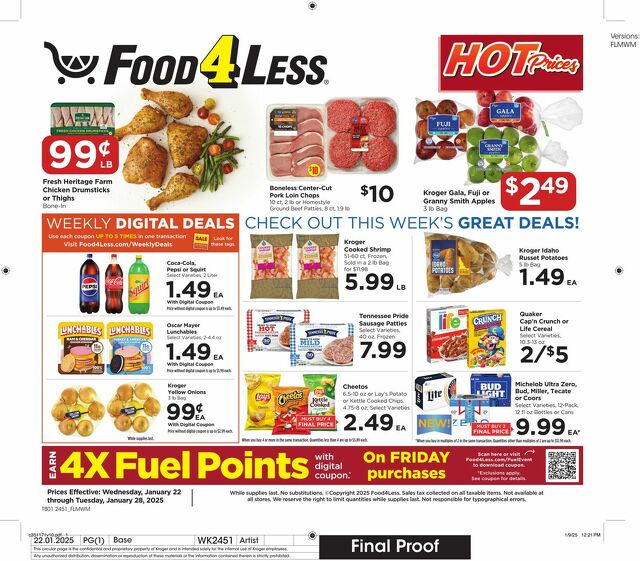 Catalogue Food 4 Less from 01/22/2025