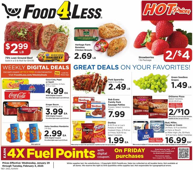 Catalogue Food 4 Less from 01/29/2025