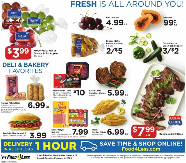 Catalogue Food 4 Less from 01/29/2025