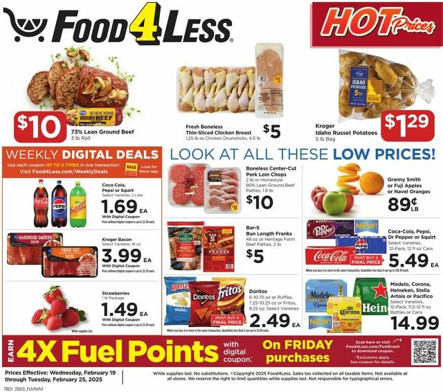 Catalogue Food 4 Less from 02/19/2025