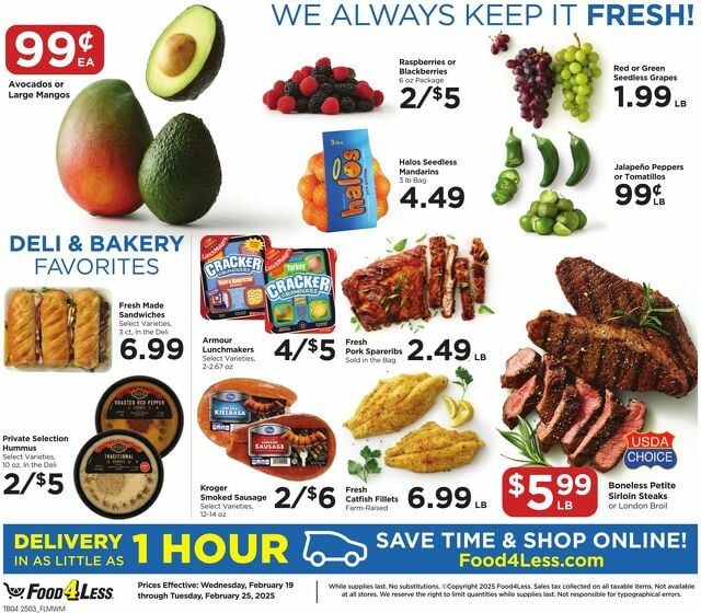 Catalogue Food 4 Less from 02/19/2025