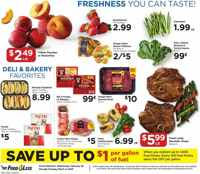 Catalogue Food 4 Less from 02/26/2025