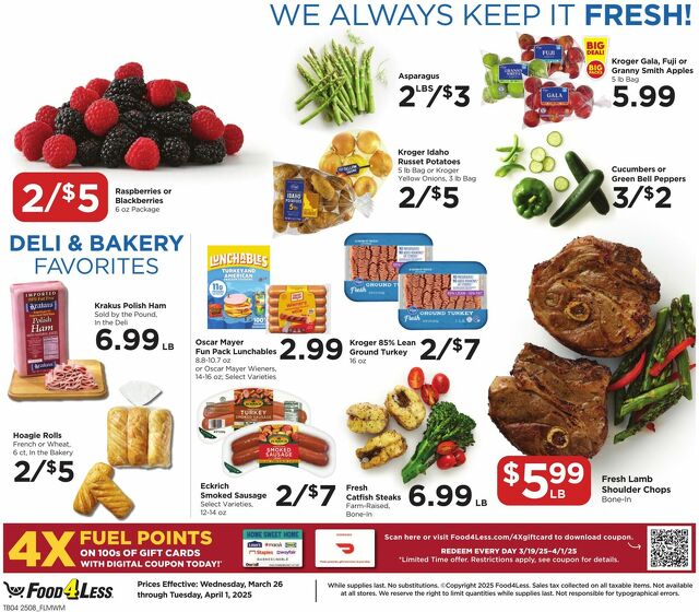 Catalogue Food 4 Less from 03/26/2025