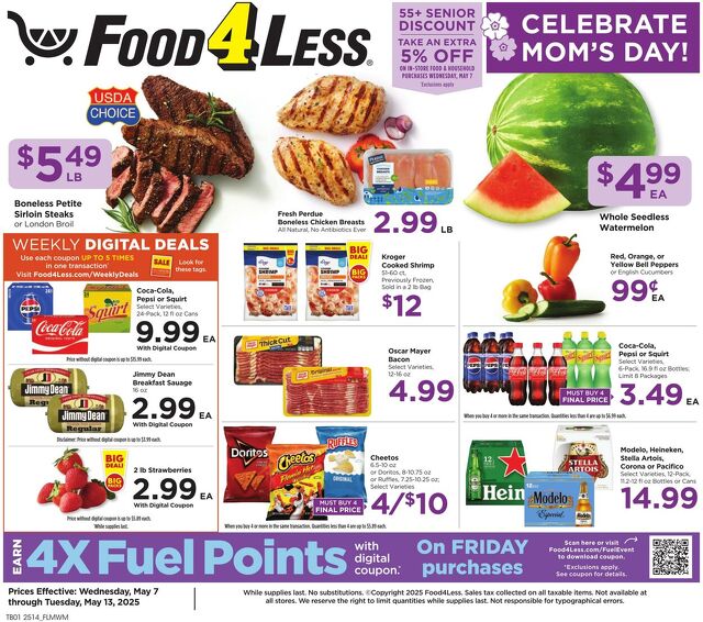Catalogue Food 4 Less from 05/07/2025