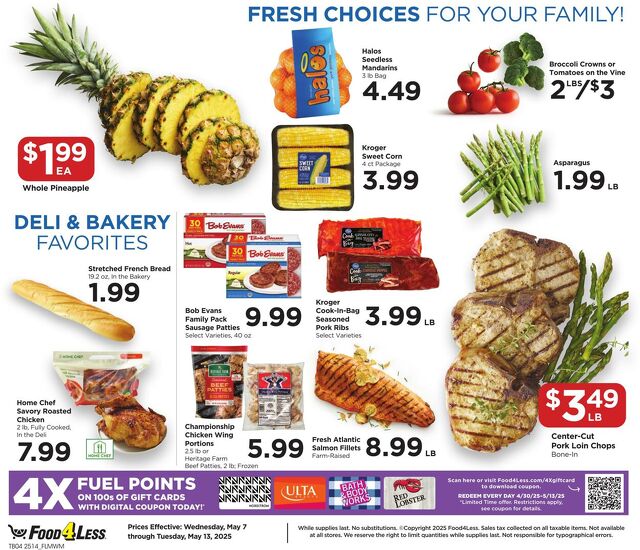 Catalogue Food 4 Less from 05/07/2025