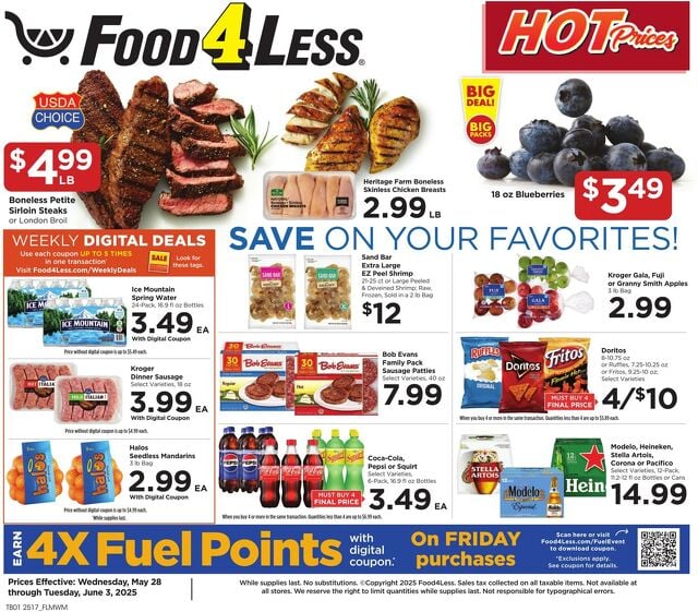 Catalogue Food 4 Less from 05/28/2025