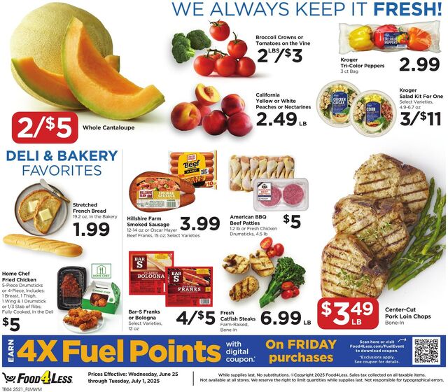 Catalogue Food 4 Less from 06/25/2025