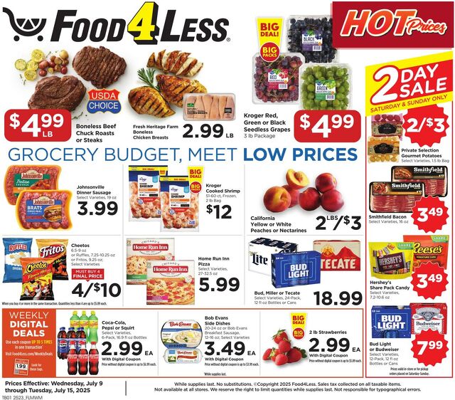 Catalogue Food 4 Less from 07/09/2025