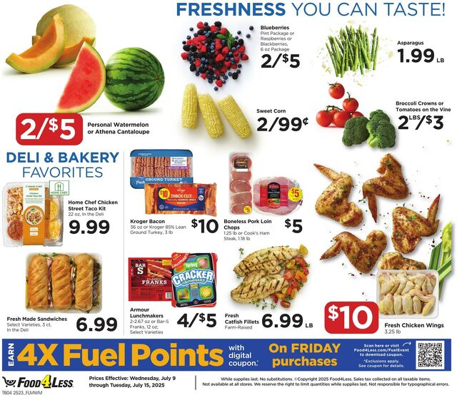 Catalogue Food 4 Less from 07/09/2025