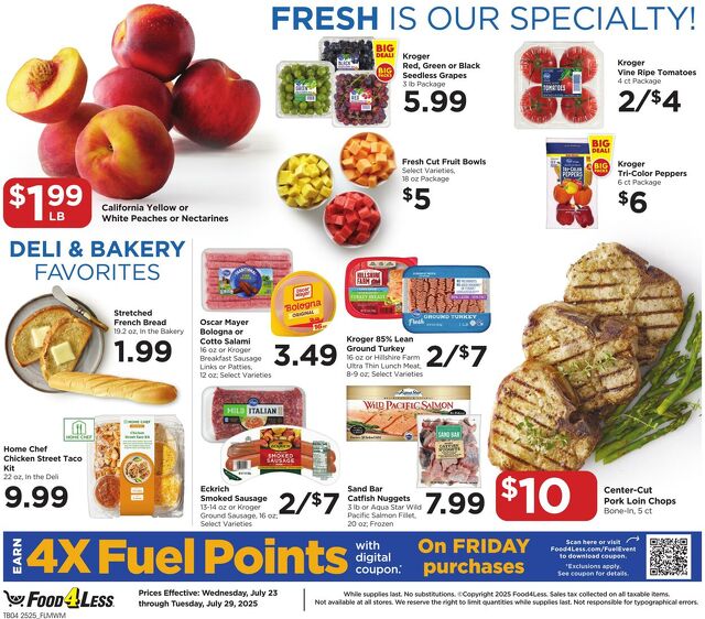 Catalogue Food 4 Less from 07/23/2025