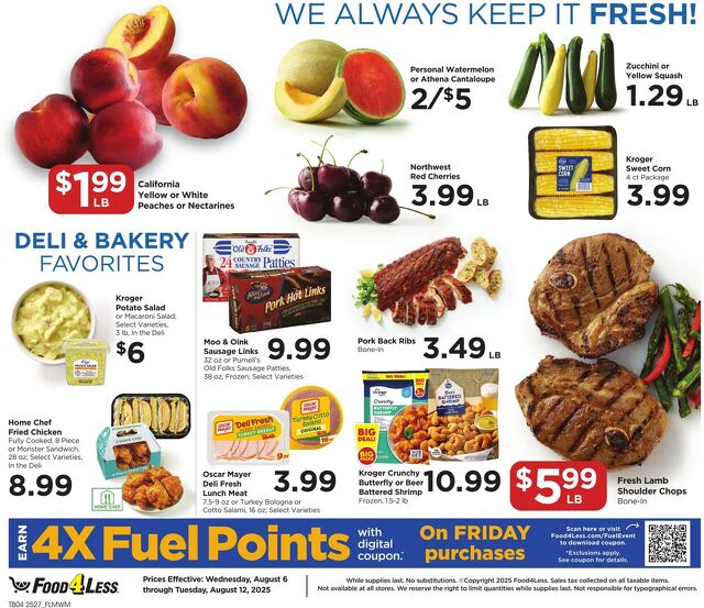 Catalogue Food 4 Less from 08/06/2025