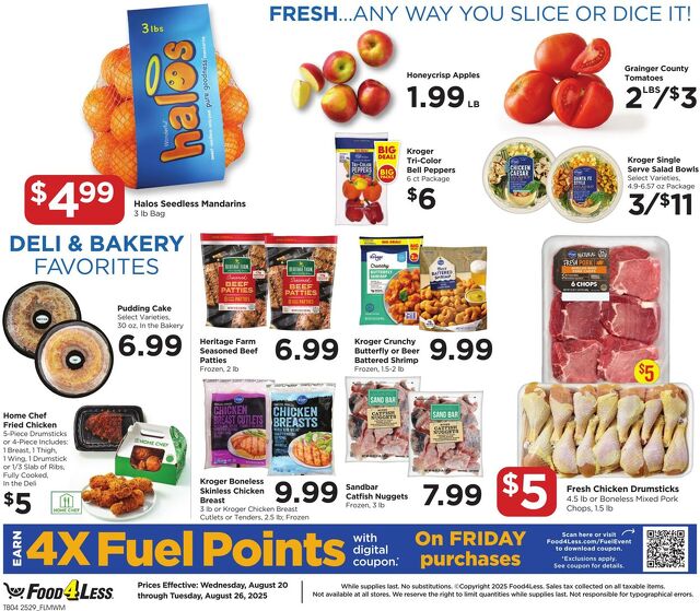 Catalogue Food 4 Less from 08/20/2025