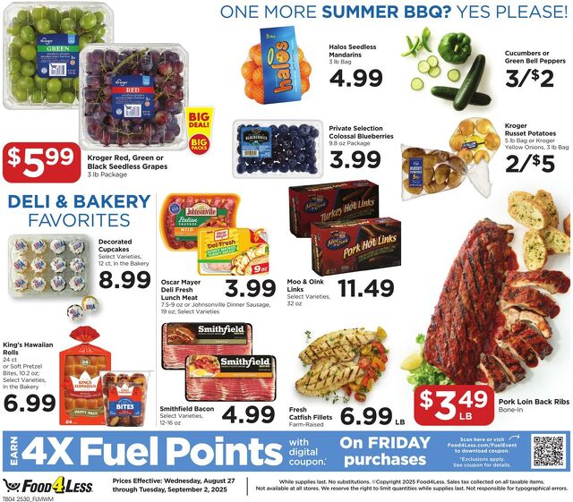 Catalogue Food 4 Less from 08/27/2025