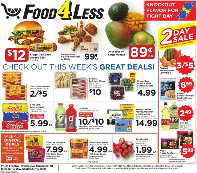 Catalogue Food 4 Less from 09/10/2025