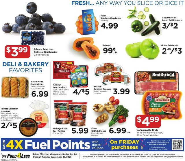 Catalogue Food 4 Less from 09/24/2025
