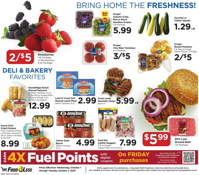 Catalogue Food 4 Less from 10/01/2025