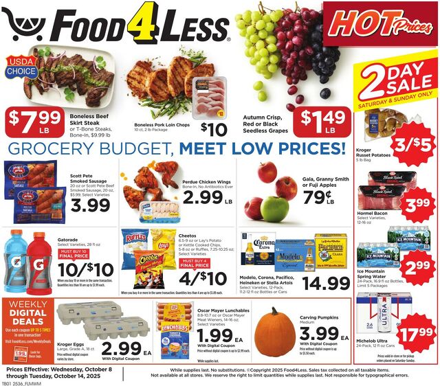 Catalogue Food 4 Less from 10/08/2025