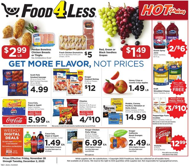 Catalogue Food 4 Less from 11/28/2025