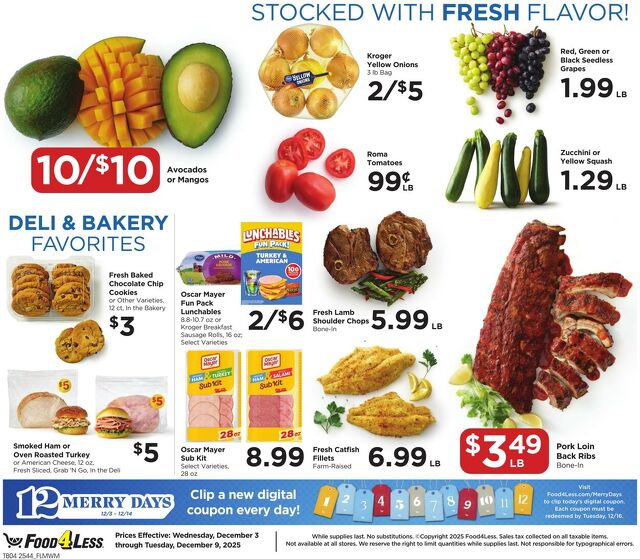 Catalogue Food 4 Less from 12/03/2025