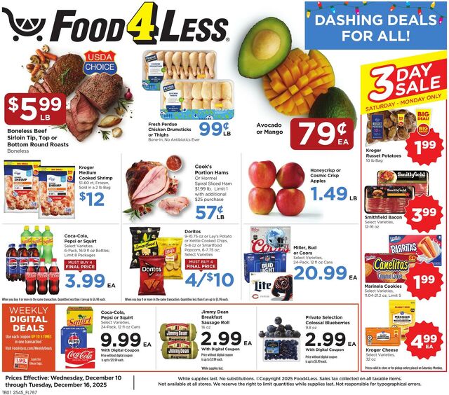 Catalogue Food 4 Less from 12/10/2025