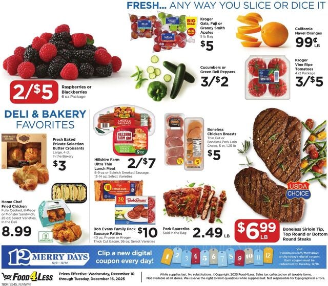 Catalogue Food 4 Less from 12/10/2025