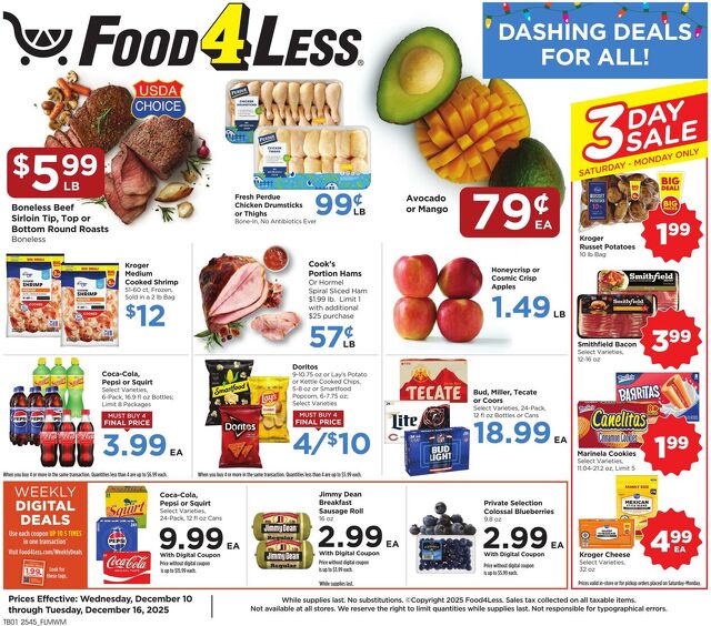 Catalogue Food 4 Less from 12/10/2025