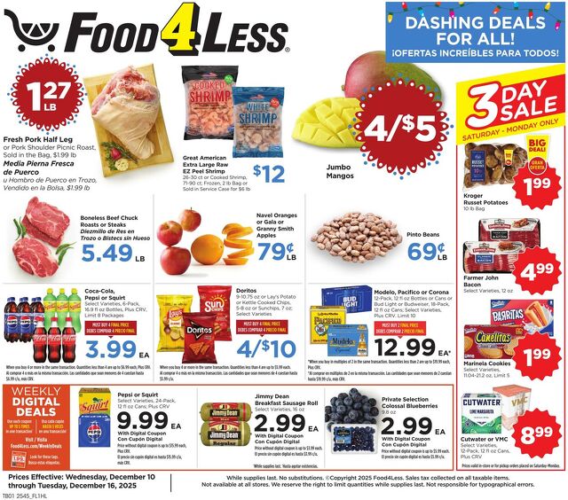 Catalogue Food 4 Less from 12/10/2025