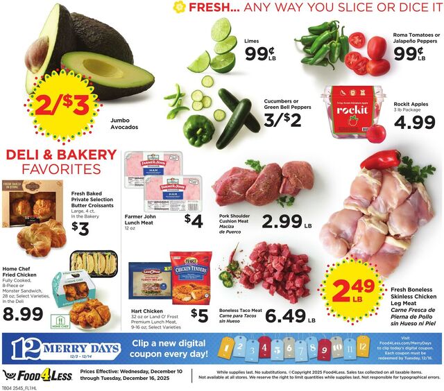 Catalogue Food 4 Less from 12/10/2025