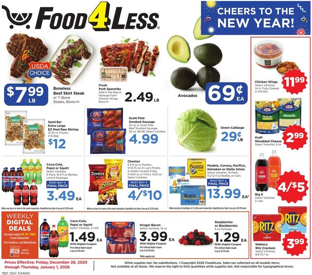 Catalogue Food 4 Less from 12/26/2025