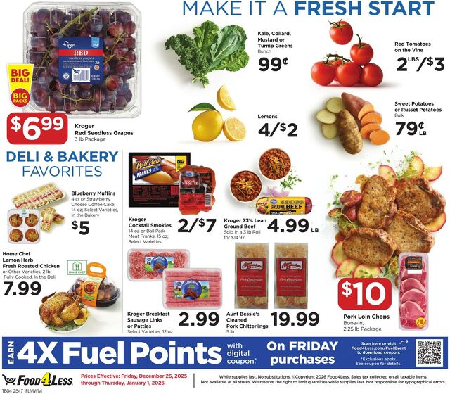 Catalogue Food 4 Less from 12/26/2025