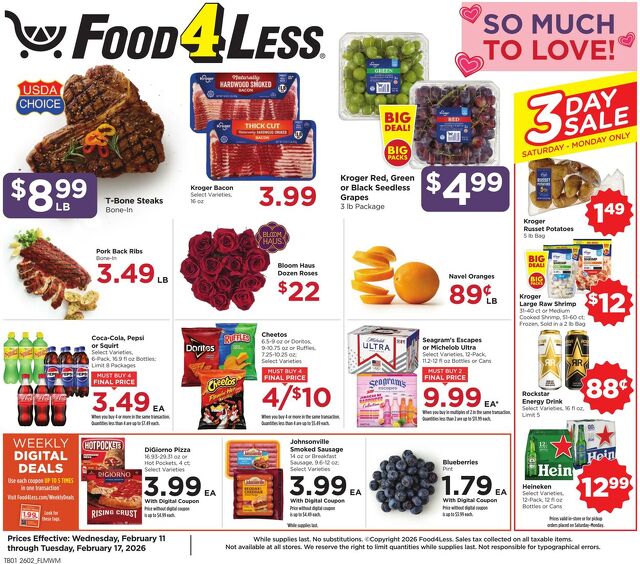 Catalogue Food 4 Less from 02/11/2026