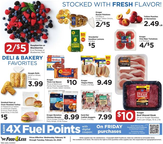 Catalogue Food 4 Less from 02/18/2026