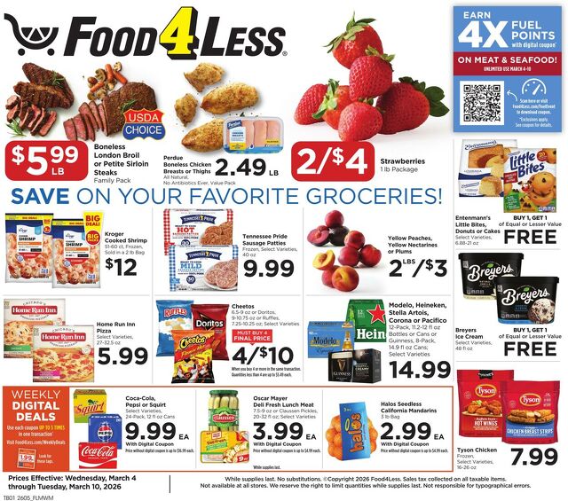 Catalogue Food 4 Less from 03/04/2026