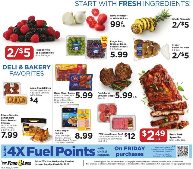 Catalogue Food 4 Less from 03/04/2026