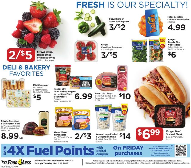 Catalogue Food 4 Less from 03/11/2026