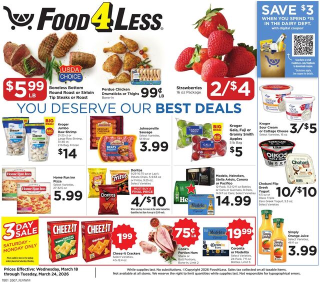 Catalogue Food 4 Less from 03/18/2026