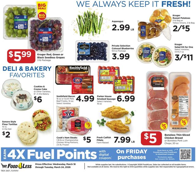 Catalogue Food 4 Less from 03/18/2026