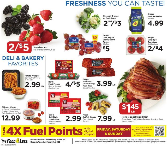 Catalogue Food 4 Less from 03/25/2026