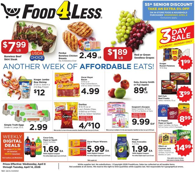 Catalogue Food 4 Less from 04/08/2026