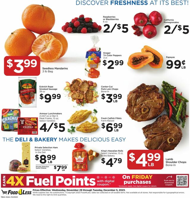 Catalogue Food 4 Less from 11/29/2023