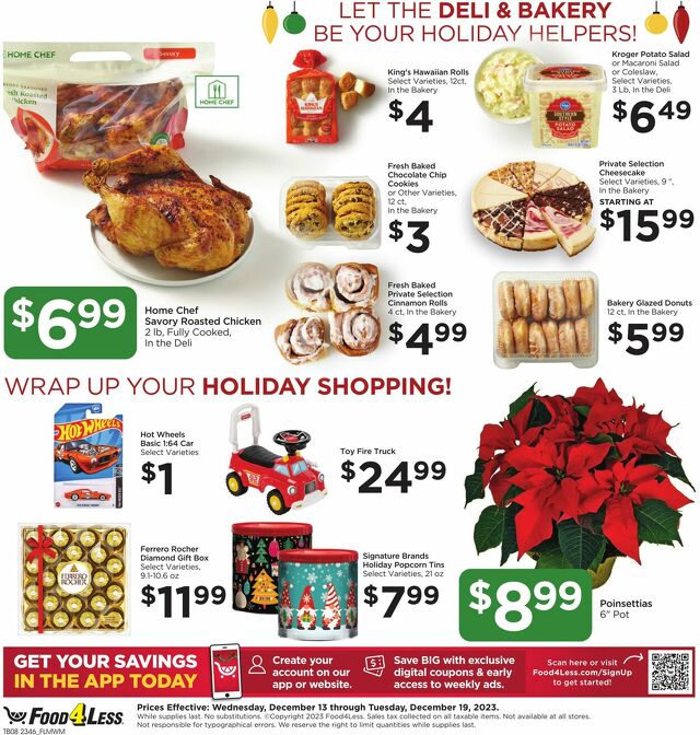 Catalogue Food 4 Less from 12/13/2023