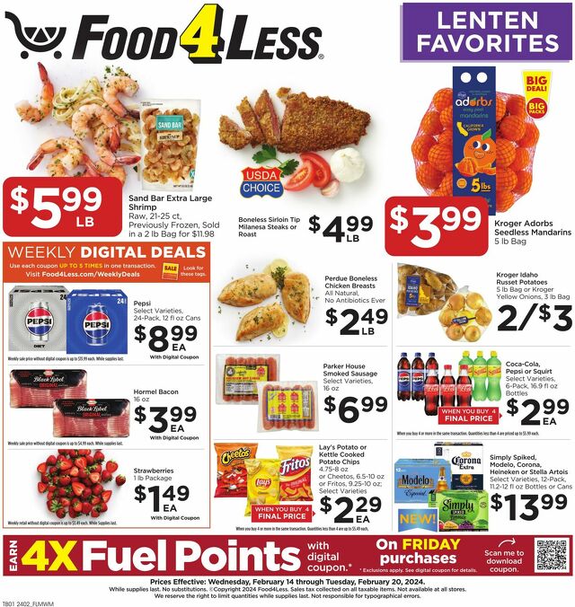 Catalogue Food 4 Less from 02/14/2024