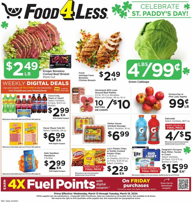 Catalogue Food 4 Less from 03/13/2024