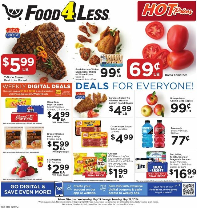 Catalogue Food 4 Less from 05/15/2024