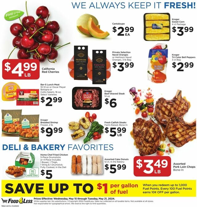 Catalogue Food 4 Less from 05/15/2024