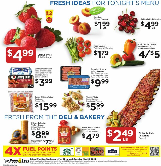 Catalogue Food 4 Less from 05/22/2024