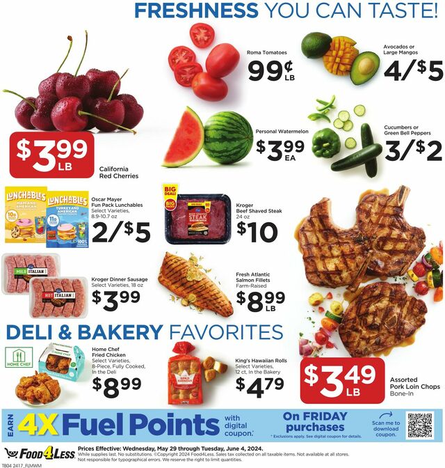 Catalogue Food 4 Less from 05/29/2024